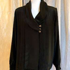 Vintage Black Blouse